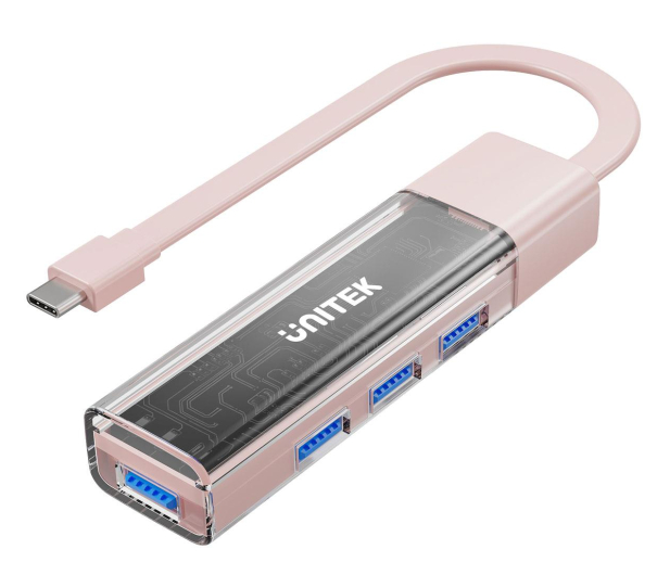 UNITEK Hub Dwukierunkowy USB-C/USB-A - 4x USB-A H1319APK01 - 1291392 - zdjęcie